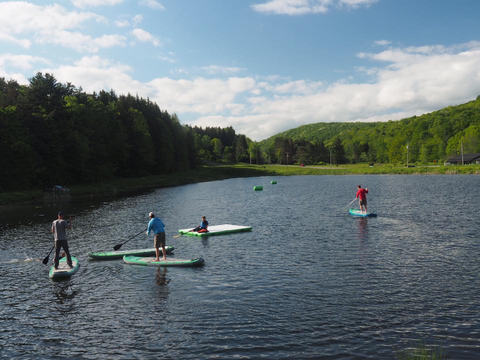 Paddle Boarding at Spruce Lake