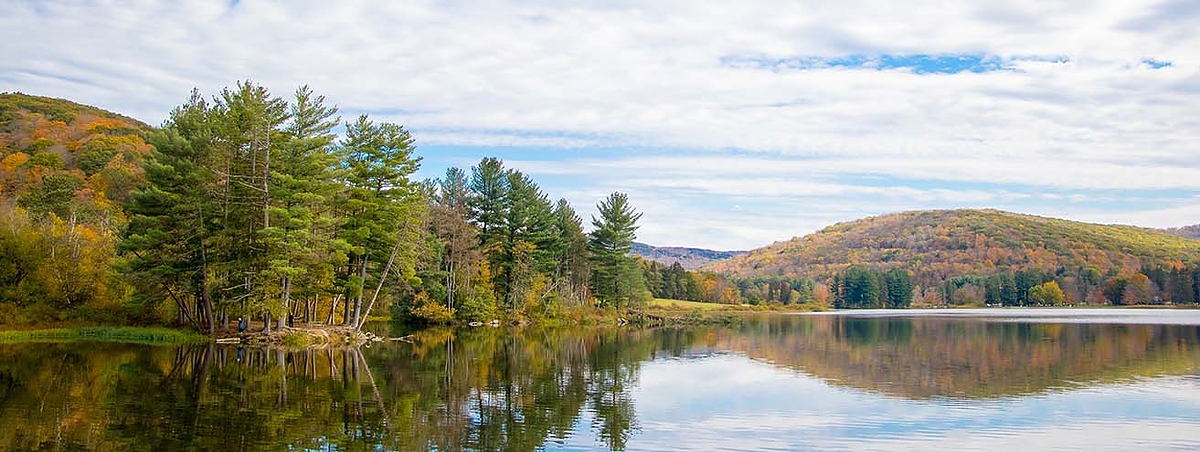 A view of Red House Lake at Allegany State Park