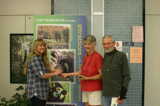 Lenora Leasure, EMGT Coordinator and Sandra and Robert B. from Punxsutawney, PA