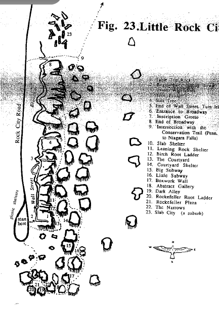 Little Rock City old map