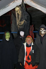 Some of the monsters at a past Nightmare Hayrides