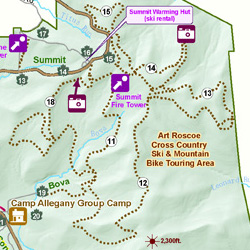 Art Roscoe Mountain Biking Trails at Allegany State Park