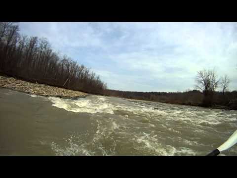 Whitewater Kayaking Cattaraugus Creek April 14, 2011 through Zoar Valley. Put in at Forty Road and t